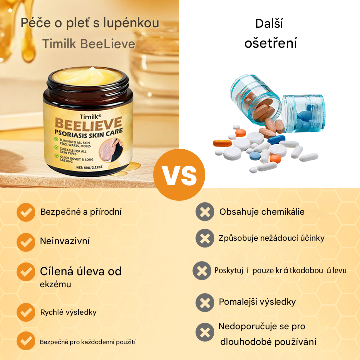 Timilk® BeeLieve Péče o pokožku s lupénkou
