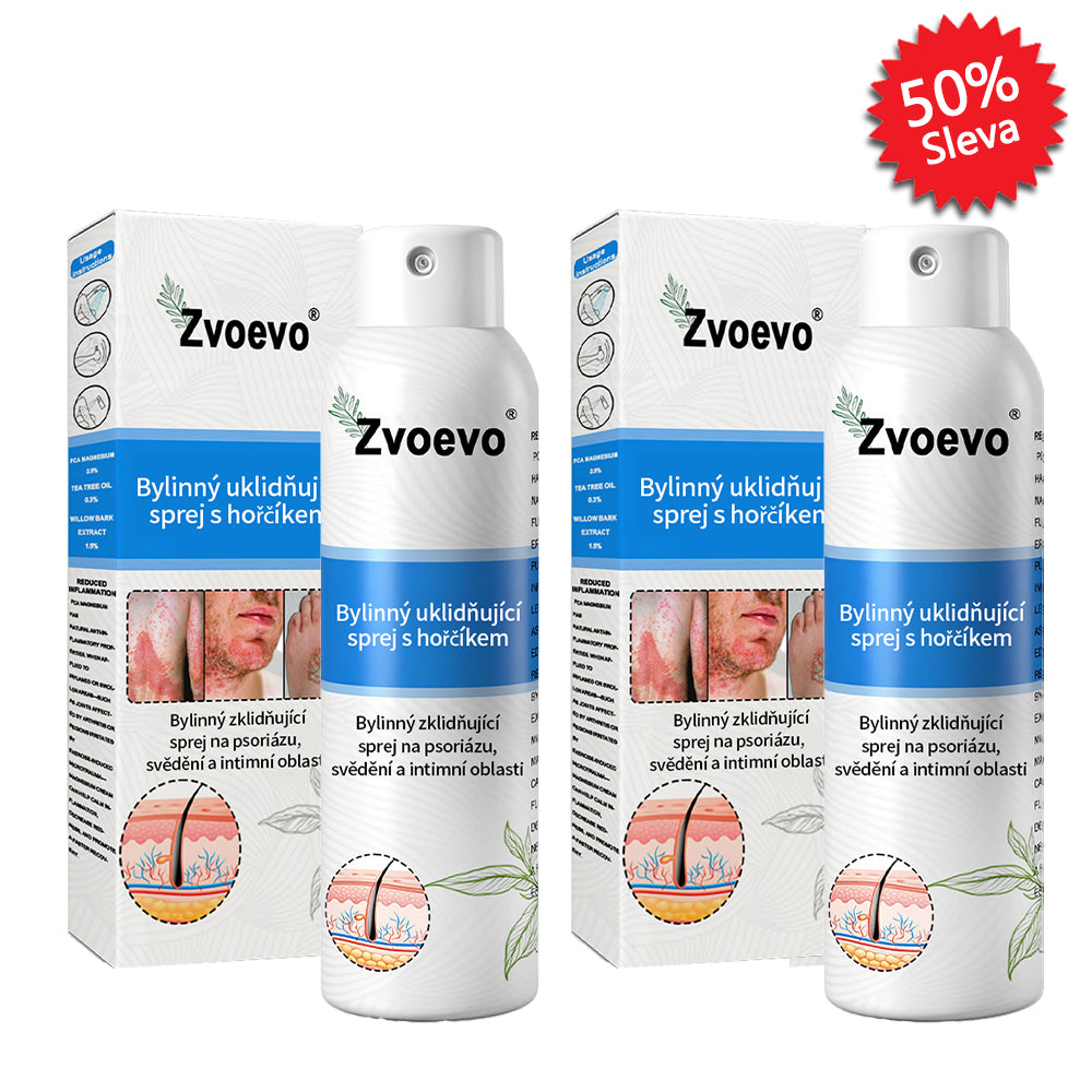 ✅Zvoevo® Magnesium bylinný sprej ⚕️ Certifikace MHRA – úleva při psoriáze, ekzému, intimních bakteriálních infekcích, akné a tmavých skvrnách