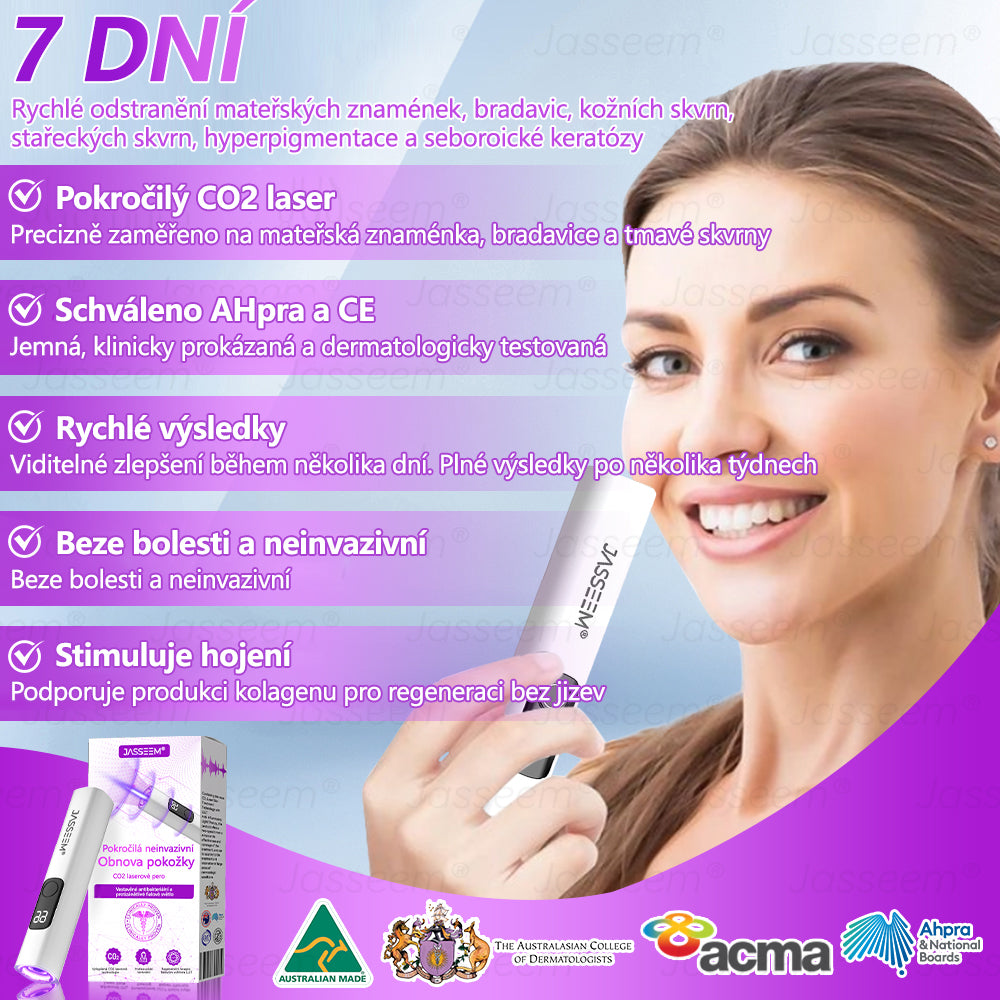 𝐉𝐚𝐬𝐬𝐞𝐞𝐦® Pokročilé neinvazivní pero s CO₂ laserem na opravu pokožky 💕 (šetrně odstraňuje bradavice, mateřská znaménka, stařecké skvrny a kožní značky - bez bolesti a rozruchu!)