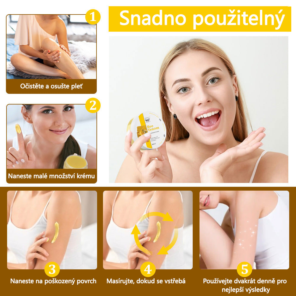 ✅Flysmus™ krém na ošetření včelím jedem🐝: 💥💥Léčba ekzémů, akné, stařeckých skvrn, křečových žil, prasklin na kůži, plísňových infekcí, bradavic.💥💥✅