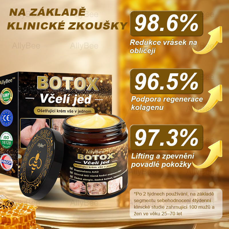 👨🔬AllyBee® Botox Krém na ošetření pleti proti stárnutí, hydratační, oprava pleti, vyrovnání tónu pleti, léčba akné a tmavých skvrn, odstraňování bradavic a mateřských znamének💥