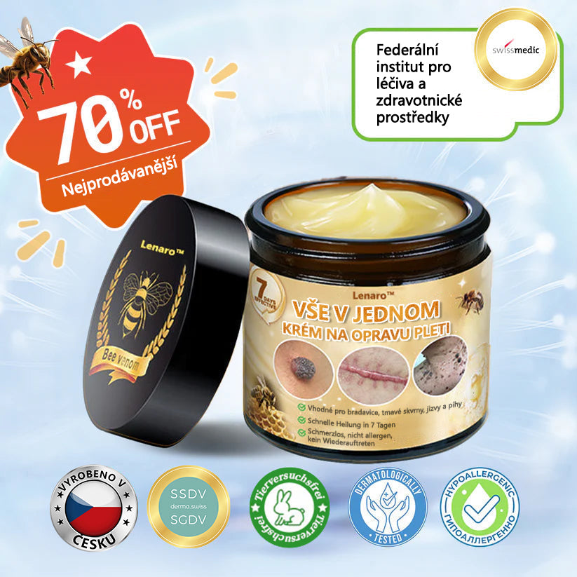 【Oficiální značkový obchod】🎇𝐋𝐞𝐧𝐚𝐫𝐨™ Včelí jed všestranný krém, schválený českými dermatology (👩 Doporučeno Českou společností pro kožní a pohlavní nemoci CGDV)💥