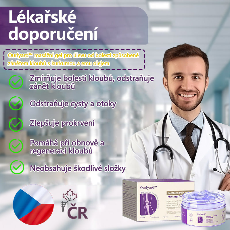 🍀💪OFICIÁLNÍ OBCHOD: Ourlyard™ Gel na masáže proti bolesti s kurkumou a emu olejem pro úlevu od artritidy👨⚕️ Schváleno Americkou osteopatickou asociací (IOA)