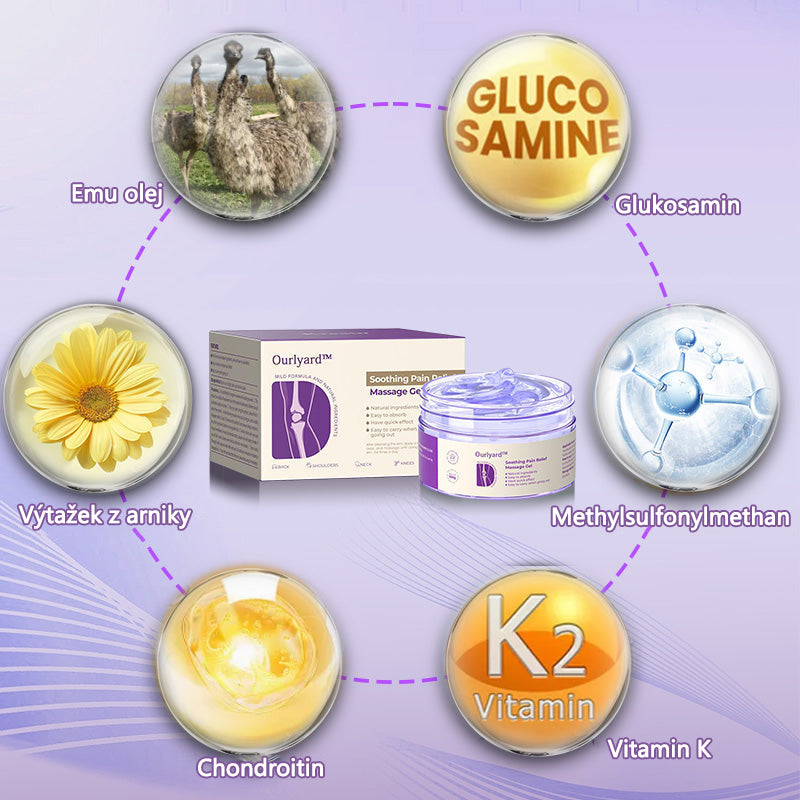 🍀💪OFICIÁLNÍ OBCHOD: Ourlyard™ Gel na masáže proti bolesti s kurkumou a emu olejem pro úlevu od artritidy👨⚕️ Schváleno Americkou osteopatickou asociací (IOA)