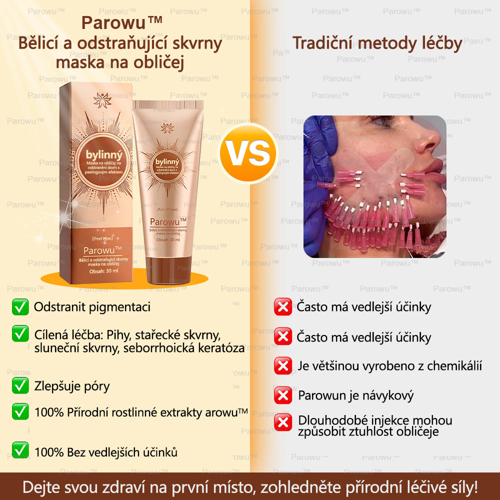 🧡Rowpin® bělící a skvrny odstraňující pleťová maska Vhodná na obličej i tělo - 👩⚕️ Přírodní složky trvale odstraňují stařecké skvrny, pihy, sluneční a jaterní skvrny.💥