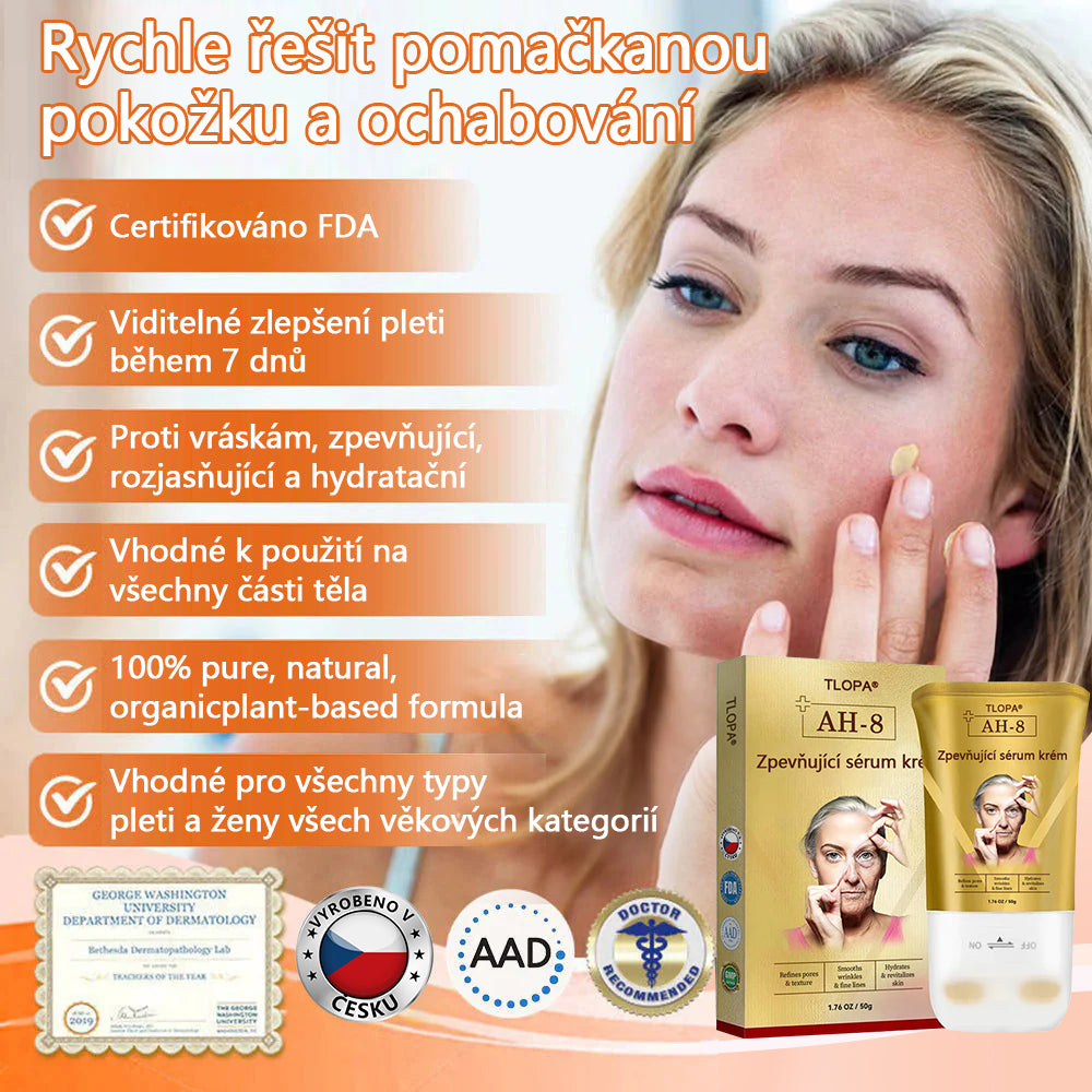 Vyrobeno a odesláno z České republiky✨𝗧𝗟𝗢𝗣𝗔® AH-8 Zpevňující krém proti stárnutí (POSLEDNÍ DEN SLEVA 70%)