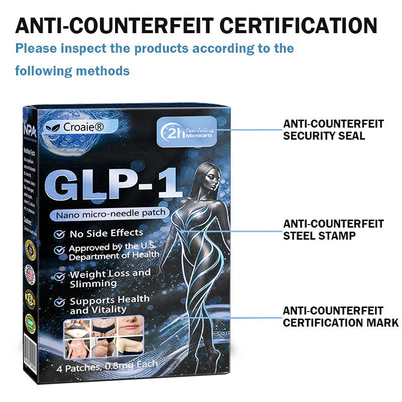 Croaie® Nano Microneedle Patch with SMGT-GLP-1 & Matrixyl 3000 – Slimming,👨⚕️👨⚕️ Skin Tightening, Blood Sugar Support, No Injection, 7-Day Result