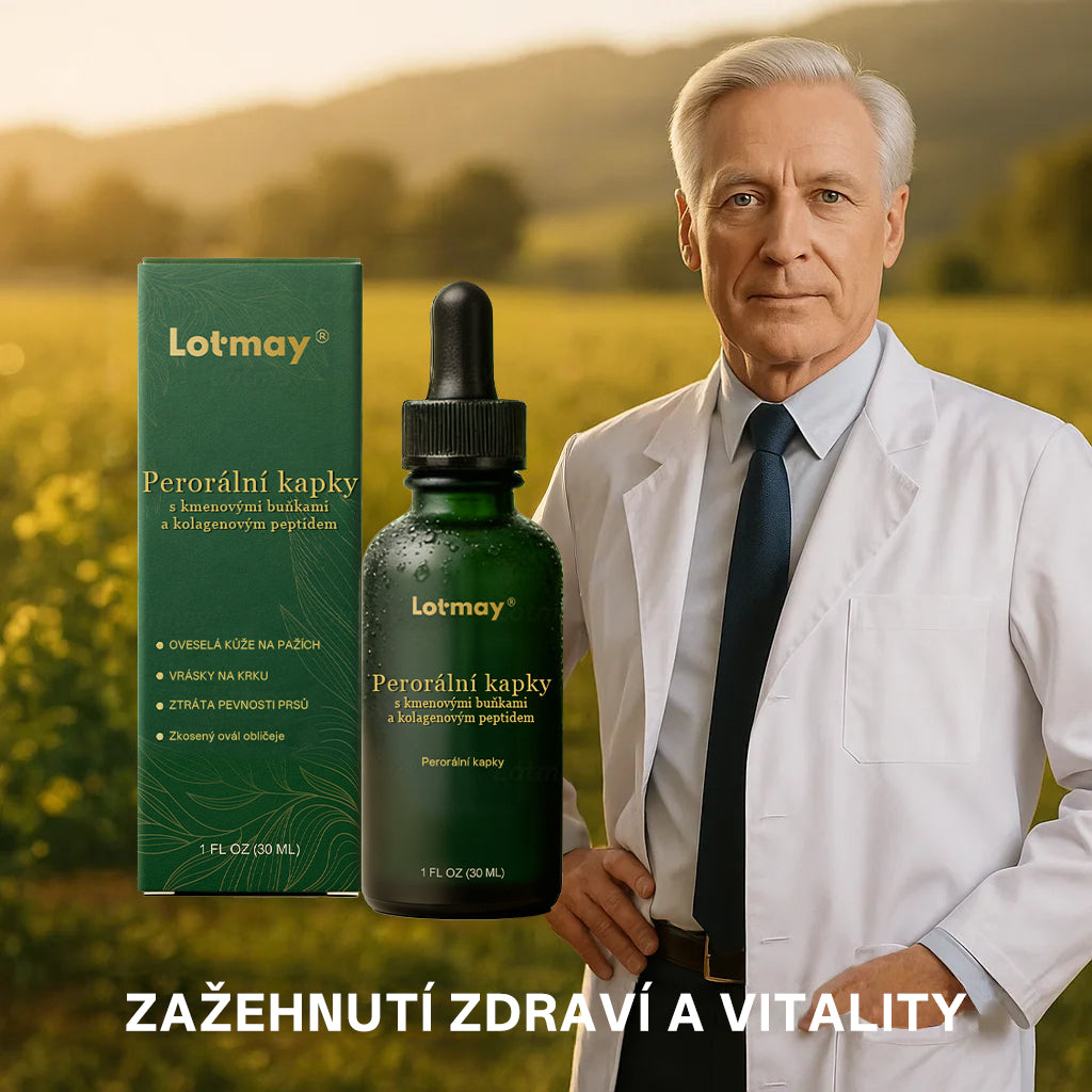 Lotmay® Kapky s kmenovými buňkami a kolagenovými peptidy pro vnitřní použití👩‍⚕️ (Zpevnění a lifting povolené pokožky & redukce tvorby vrásek) 🍀💥