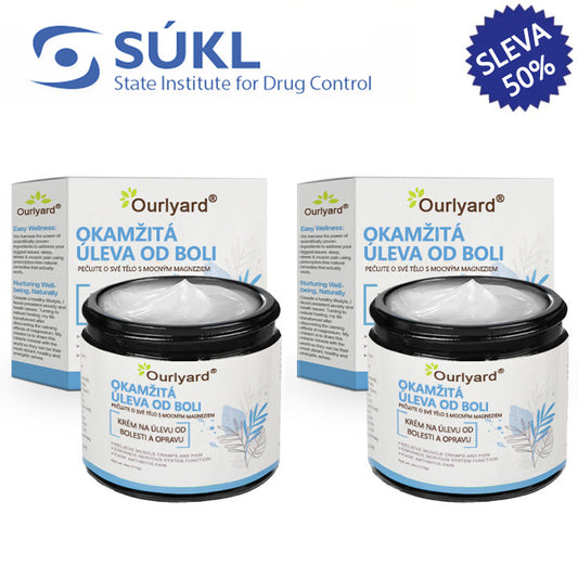 ✅ Schváleno MZČR lékaři | Ourlyard® Hořčíkový krém na úlevu od bolesti kostí a svalů ( Pro artritidu, neuropatii, revmatická onemocnění, svalové křeče, záškuby i sportovní úrazy)