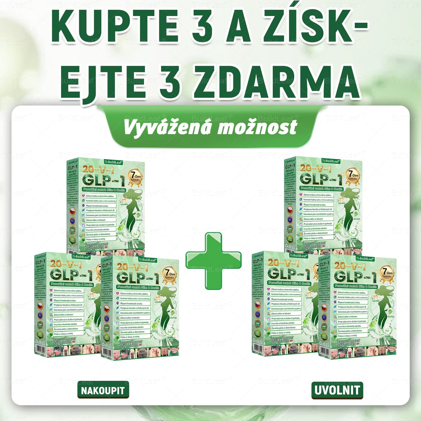 Oficiální obchod | BuildLeaf® GLP-1 20-v-1 Slim & Zdraví orální roztok 💧 (1× denně, výsledky za 7 dní). Obsahuje 100 mld. CFU probiotik ✅ Podporuje hubnutí, zdraví srdce ❤️, trávení i energii.