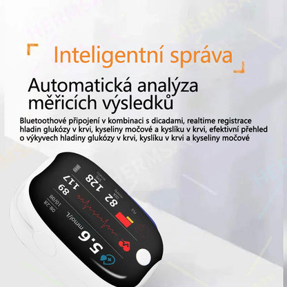 【OFFICIÁLNÍ OBCHOD】HERMSA Vysoce přesný multifunkční neinvazivní zdravotnický přístroj (pro monitorování hladiny cukru v krvi, kyslíku v krvi a krevního tlaku) [99,9% přesnost].🌿