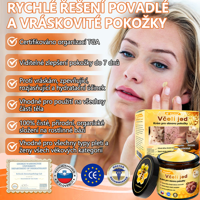 ✅Vyrobeno a odesláno z České republiky ✨Foulme® Obnovující krém se včelím jedem ⏰ POSLEDNÍ DEN SLEVA 80%💥